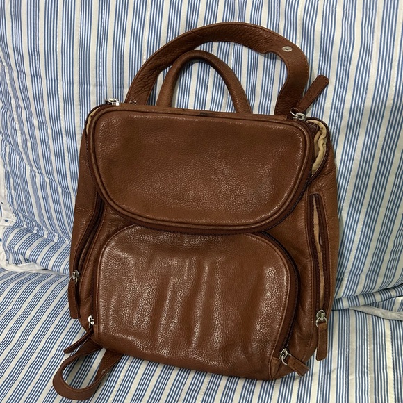 Osgoode Marley Leather Backpack ~ Brown ~ GUC - Picture 6 of 6